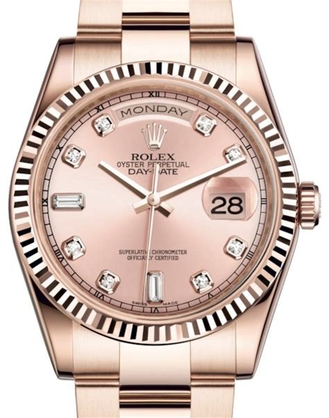 rose gold pink rolex